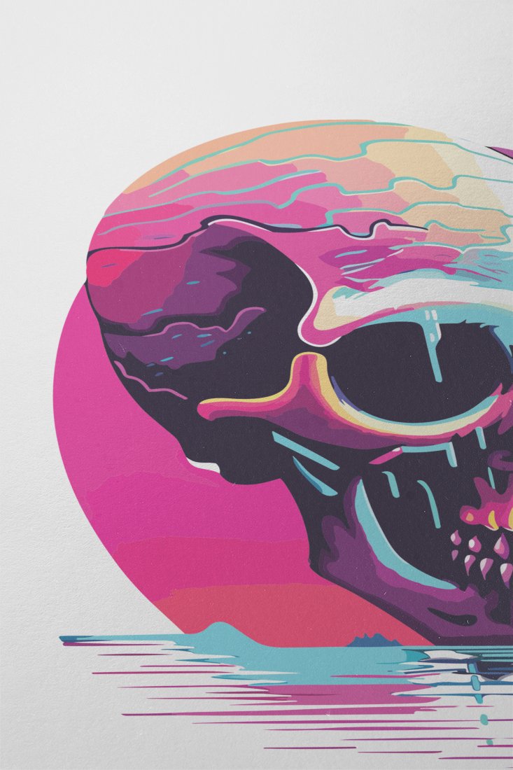 tropical-island-skull-art-colorful-cartoon-graphic-novel-illustration - Image 2