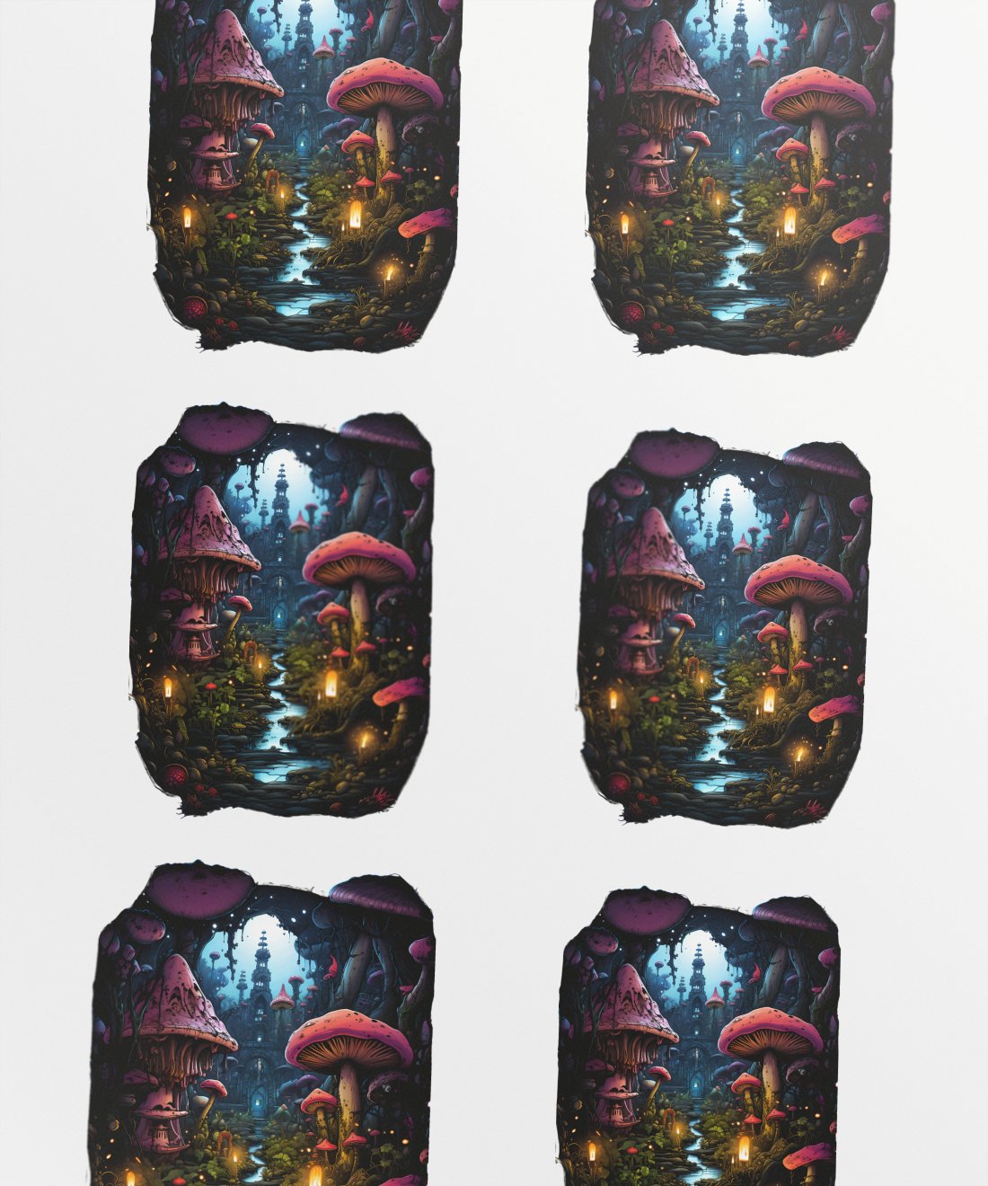 neon mushroom kingdom_ dark waters and abundant fungi_MVT1o4 - Image 1