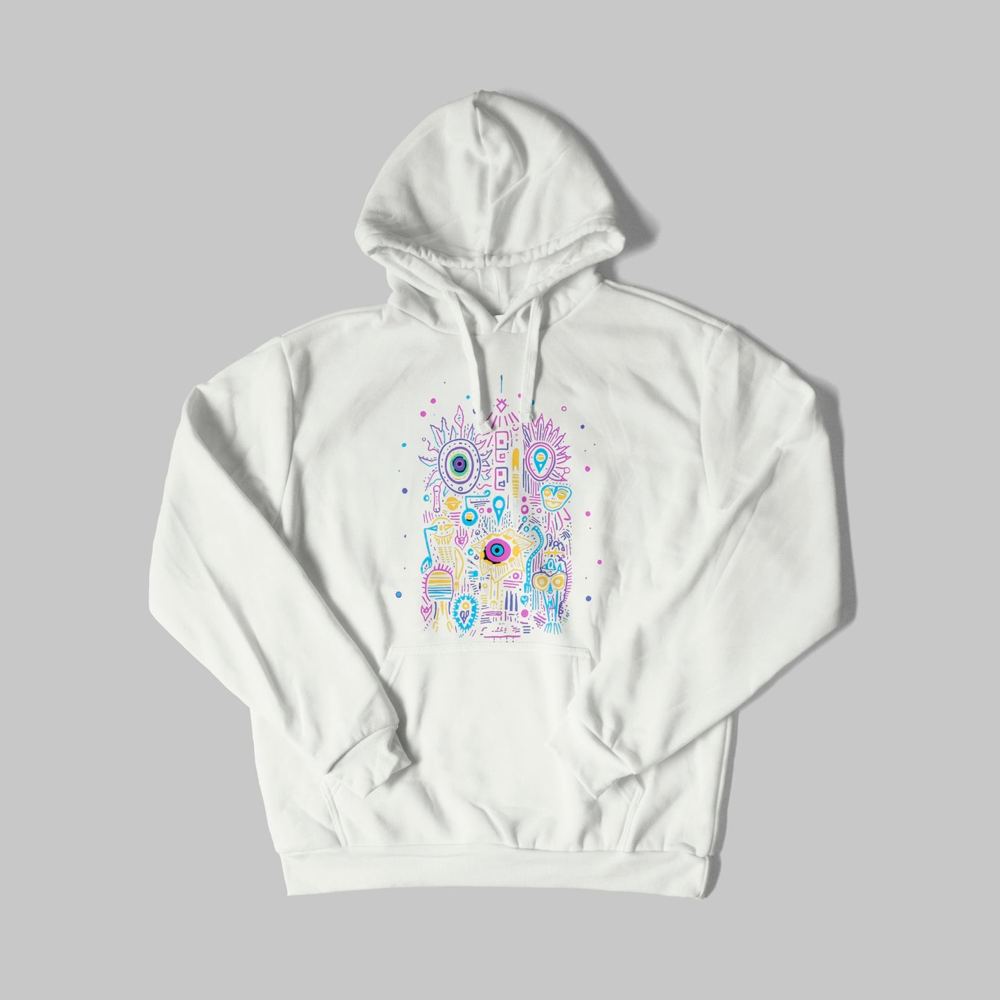 neon cityscape with clock on black background_oDTOEk - Image 4