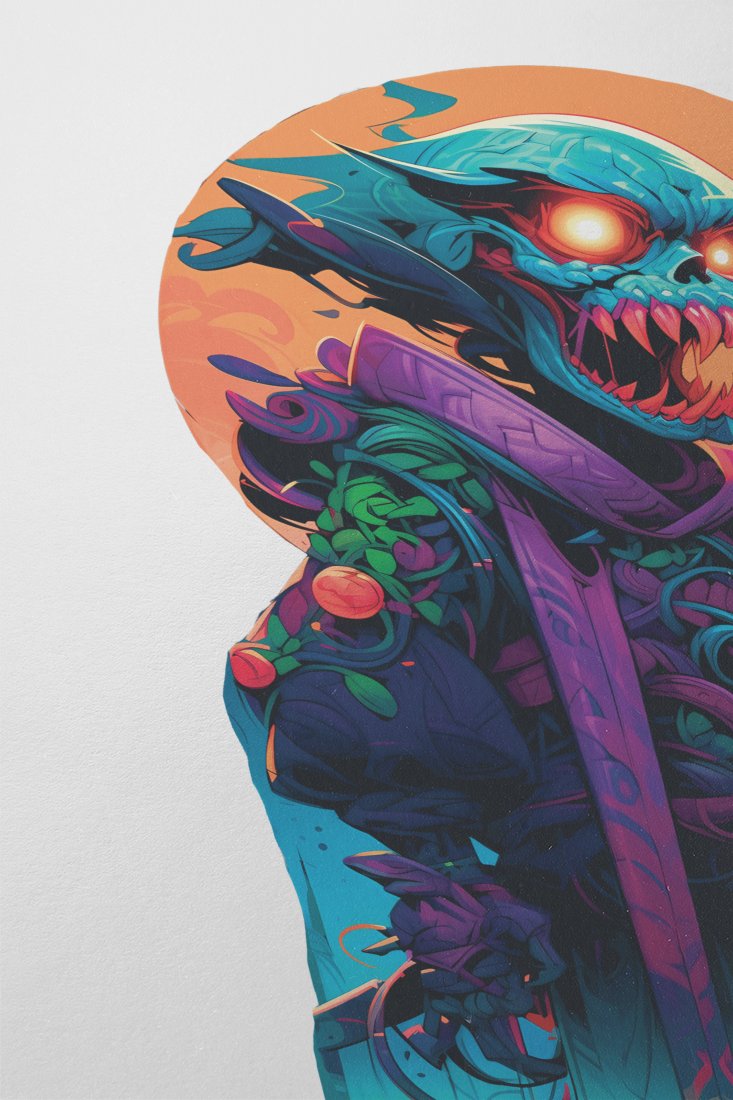 moonlit-blade_-colorful-samurai-zombie-in-a-vibrant-outfit - Image 2