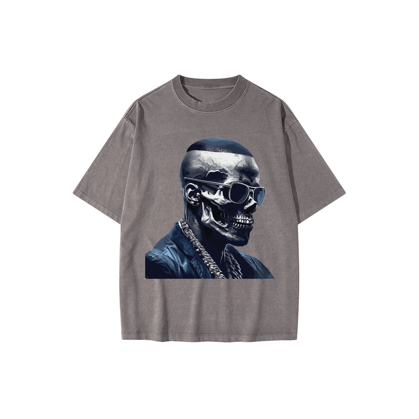 urban-skull-thug_-artistic-skeleton-in-suit-with-sunglasses-necklace - Front