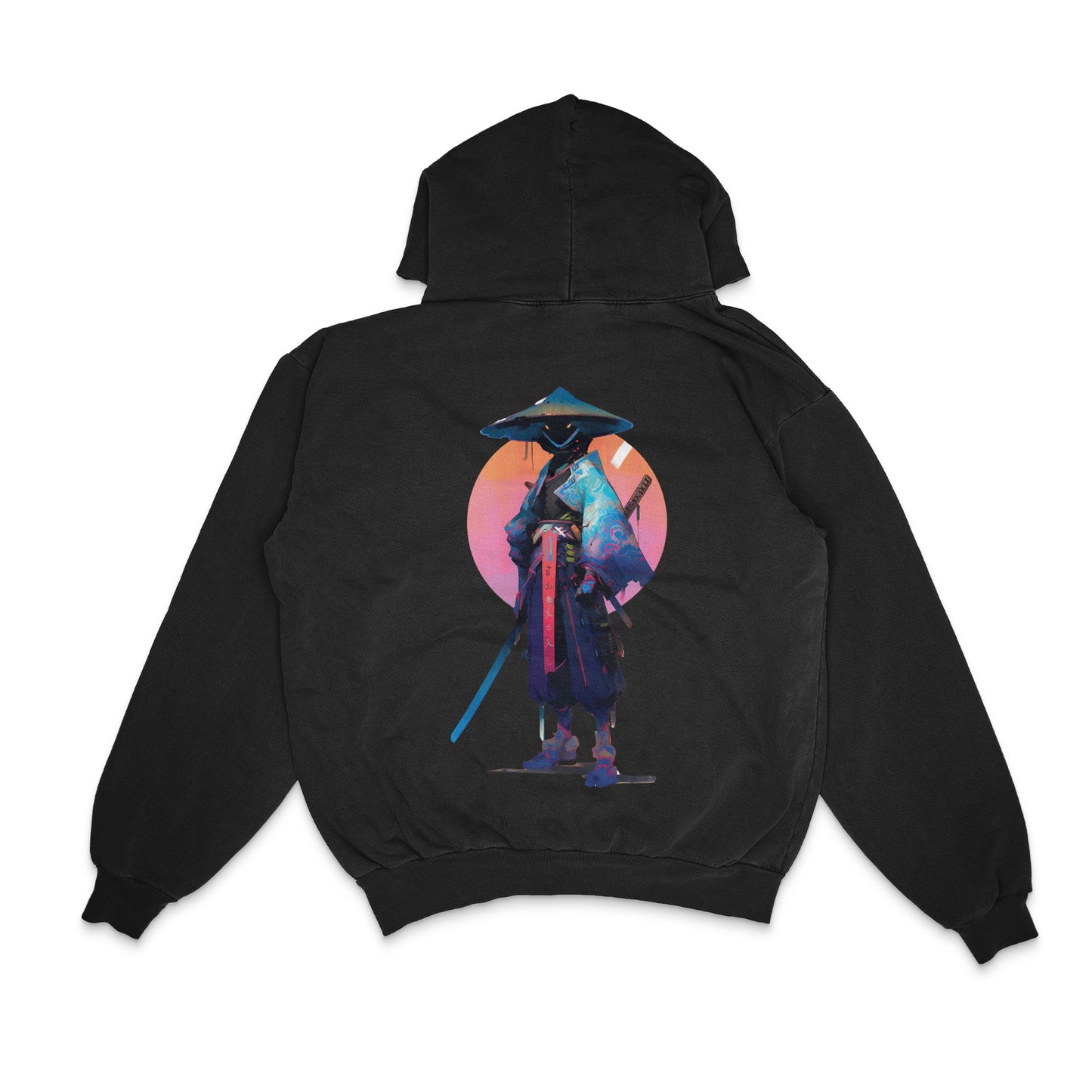 samurai-warrior-in-traditional-kimono-with-sword-vibrant-comic-book-style-art - Back