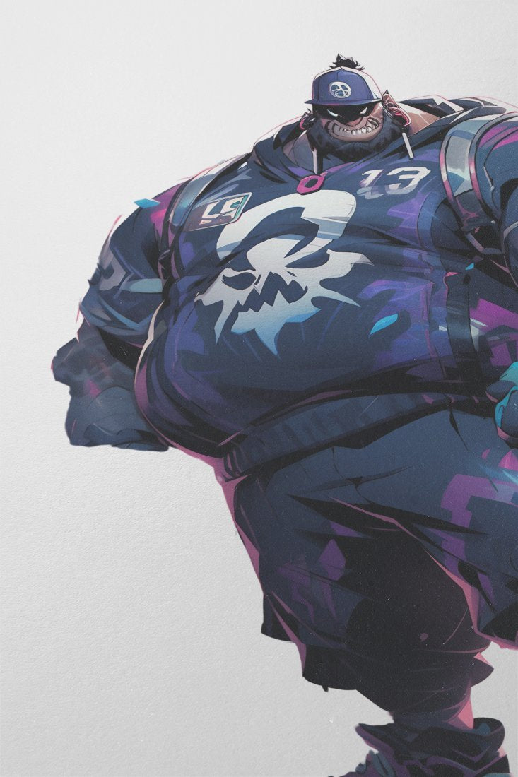 obese disney villain as full-length football player_TH8DGd - Image 2