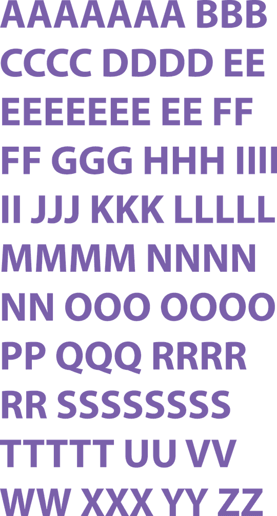 DTF Transfers By Size 2