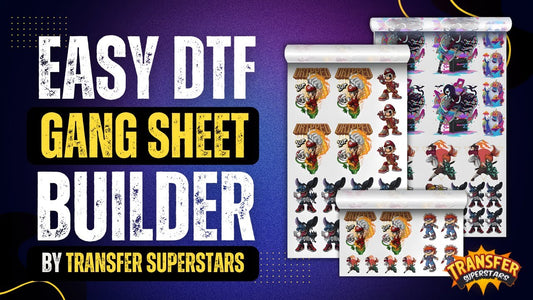 Unlocking Efficiency with DTF Gang Sheets with Transfer Superstars!