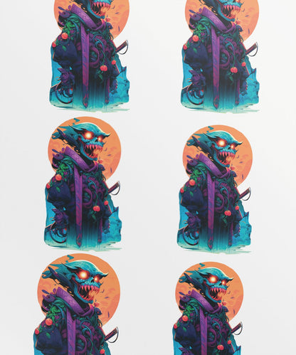moonlit-blade_-colorful-samurai-zombie-in-a-vibrant-outfit - Image 1
