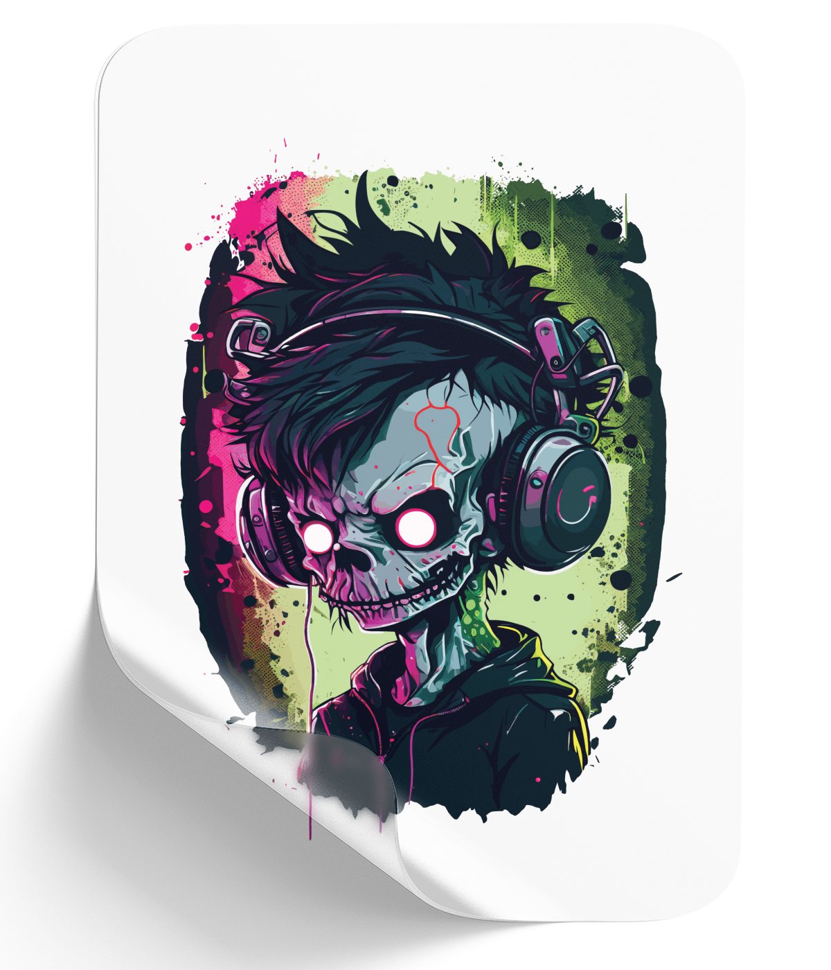 musical-skeleton_-unique-artistic-design-with-headphones - DTF Single Peel WB