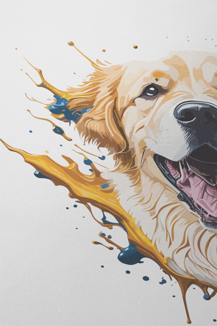 joyful-golden-retriever_-a-playful-painting-of-a-smiling-dog - Image 2