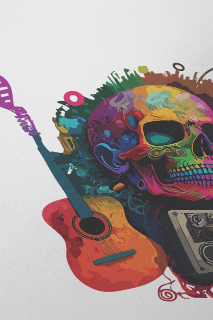 skull-music-celebration_-colorful-skeleton-head-surrounded-by-instruments - Image 2