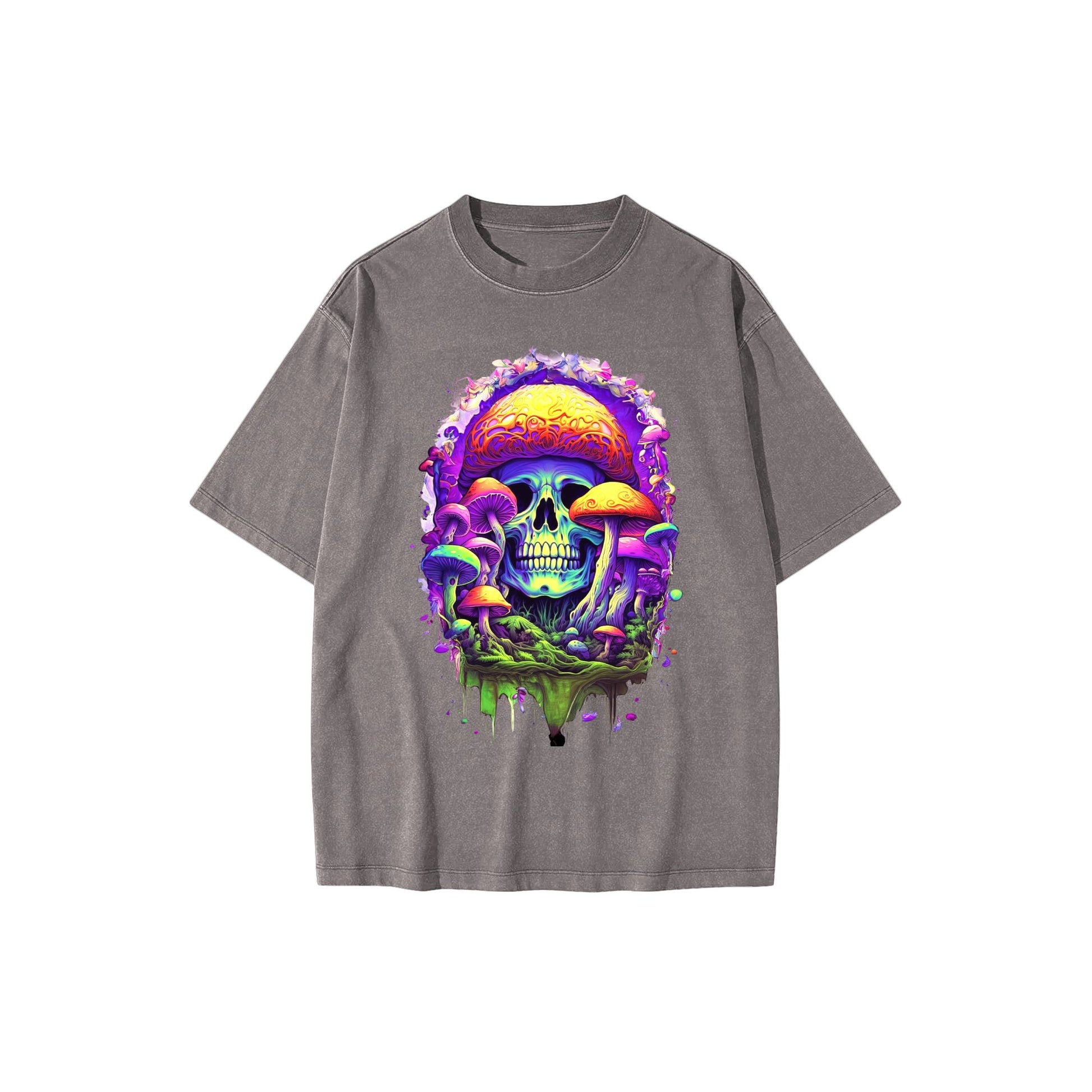 the_skull_and_mushroom_design_with_a_girl_wearing_a__b2ed024f-f315-40ee-bc4d-2e6b6bde2348 - Front