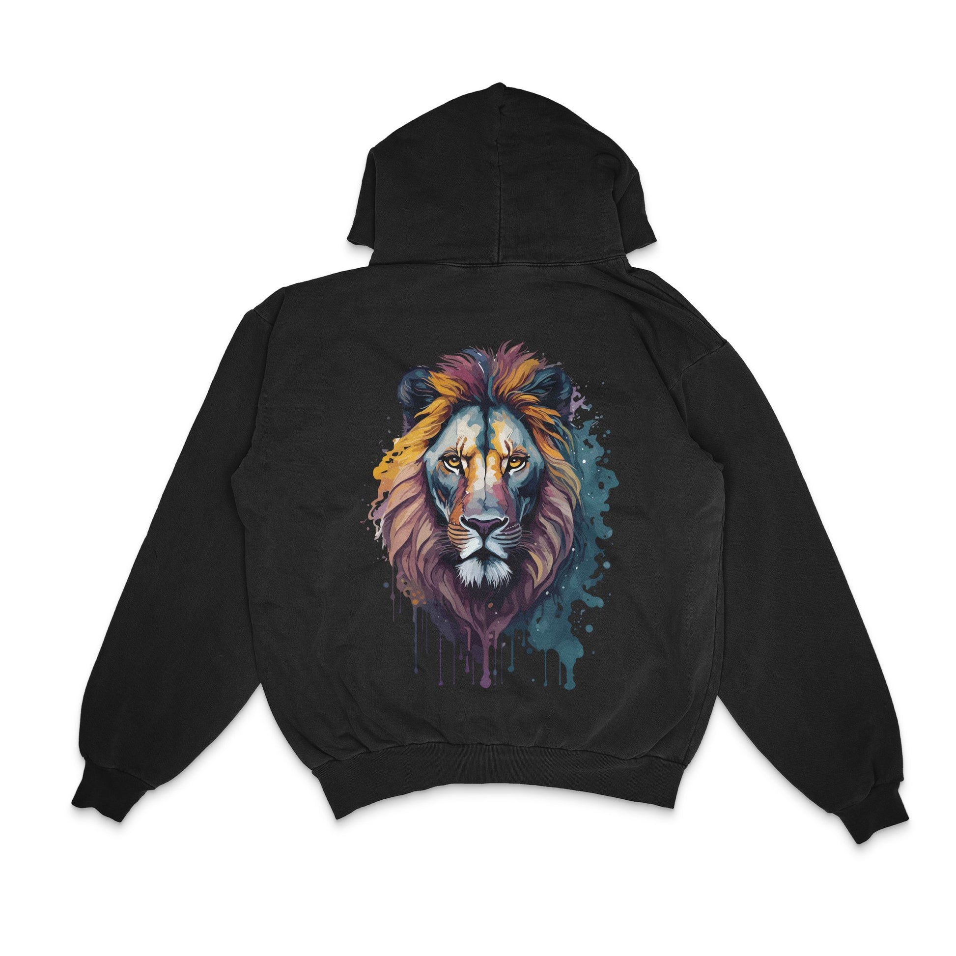 lions-drip_-colorful-and-vibrant-artwork-of-a-majestic-king - Back