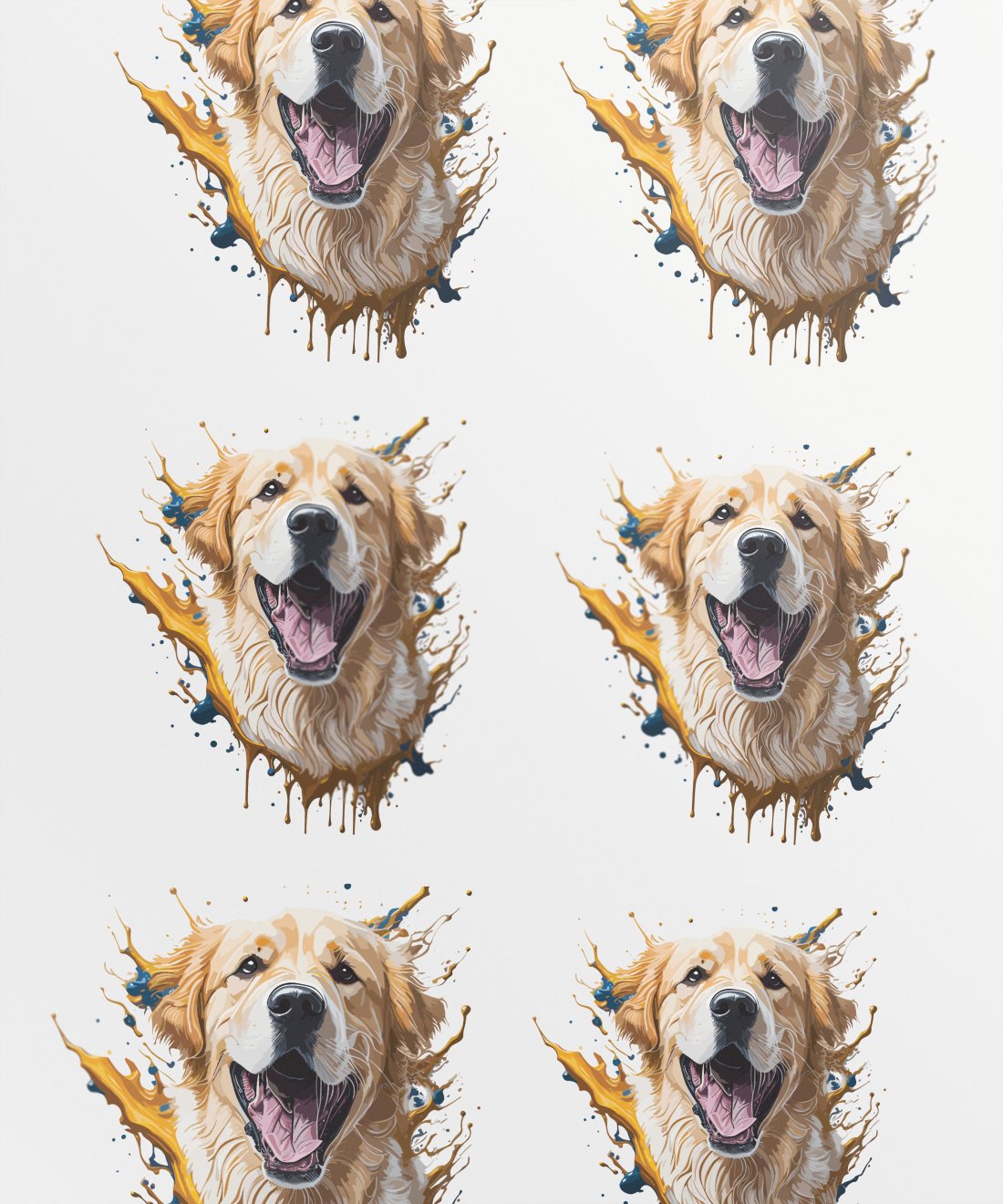 joyful-golden-retriever_-a-playful-painting-of-a-smiling-dog - Image 1
