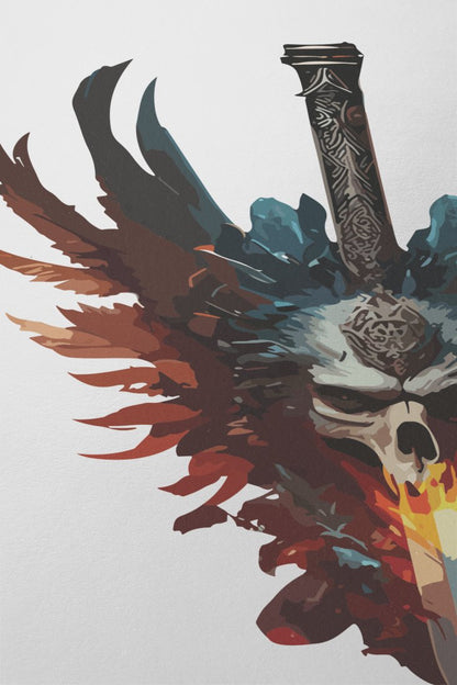skull-warrior_-feathers-and-sword-of-power - Image 2