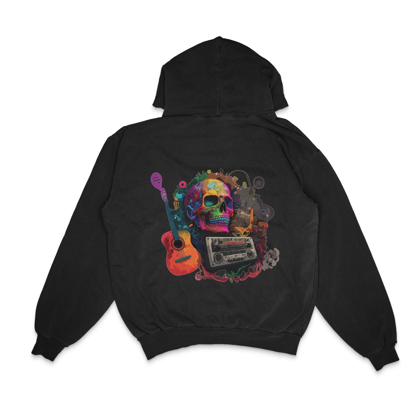 skull-music-celebration_-colorful-skeleton-head-surrounded-by-instruments - Back