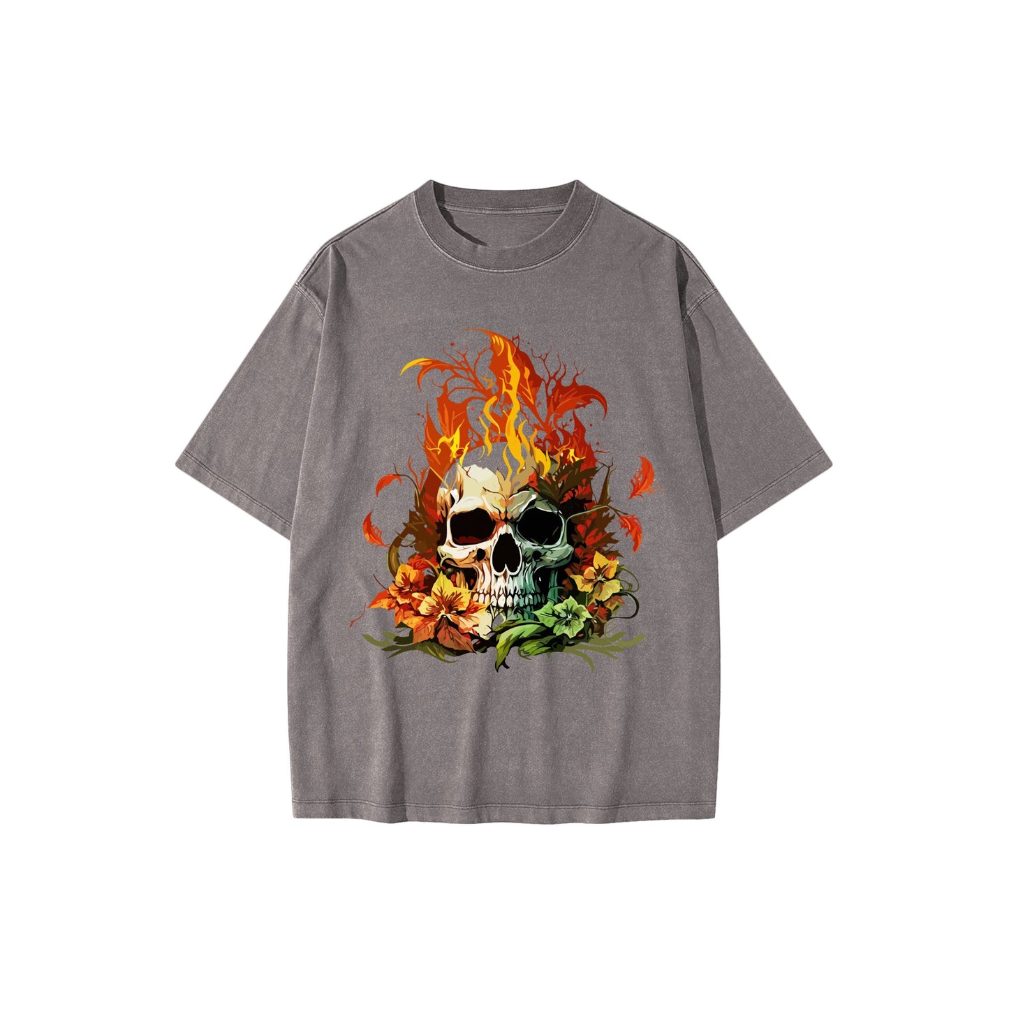 skull-flowers_-a-vibrant-celebration-of-life-and-nature - Front