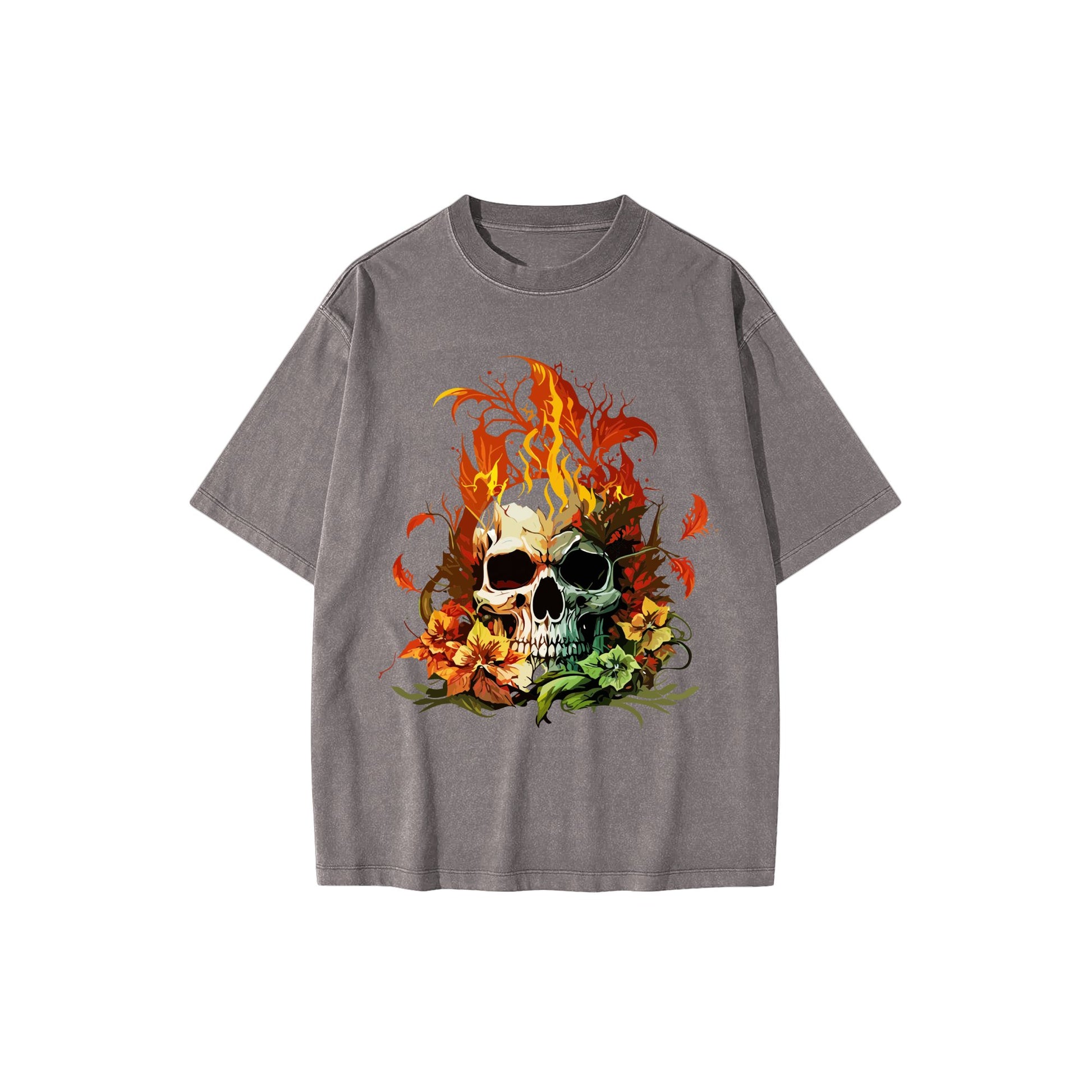 skull-flowers_-a-vibrant-celebration-of-life-and-nature - Front
