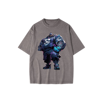 obese disney villain as full-length football player_TH8DGd - Front