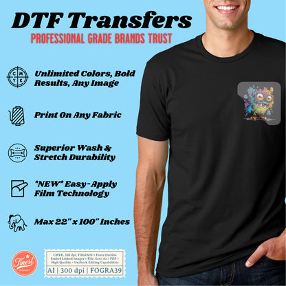 Sample Pack — DTF Transfers for Clothing