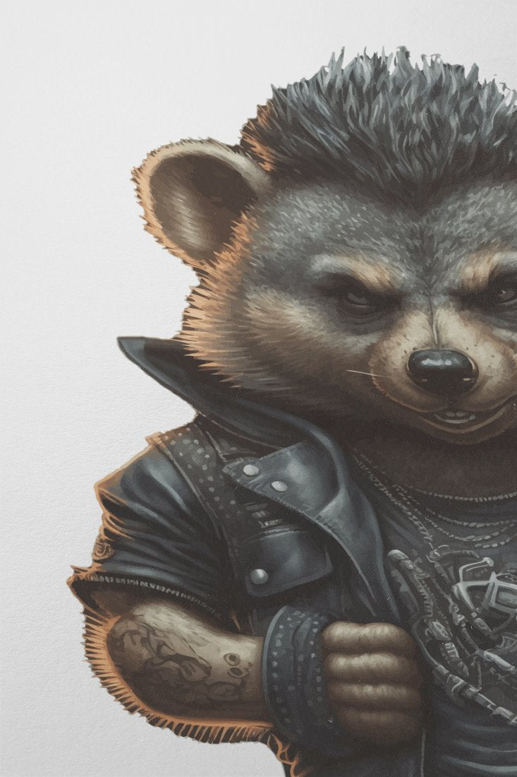 tough-bear-leather-clad-biker-with-attitude - Image 2