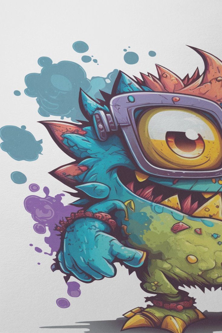 colorful-cartoon-monster-back