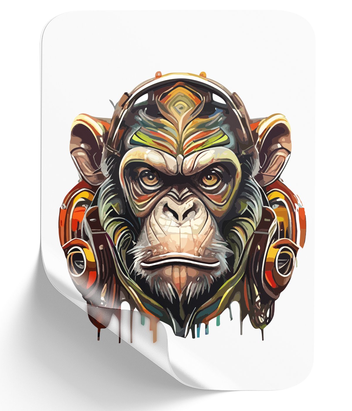 colorful-monkey-with-dtf-single-peel-wb